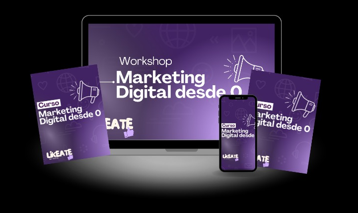 Mockup curso Marketing Digital
